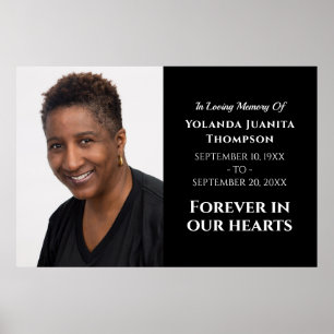 Poster Foto Personalizada Do Funeral Moderno Para Sempre