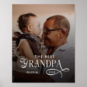 Poster Foto Personalizada do Melhor Avô Moderno de Sempre