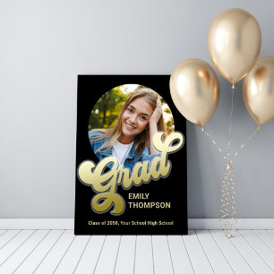 Poster Foto personalizada Dourada na parte traseira da fe