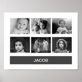 Poster Foto personalizada em preto e branco - Personaliza