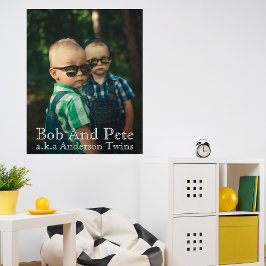 Poster Foto personalizada Faça-a fotográfica única de irm