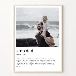 Poster Foto personalizada mínima de definição de Pai de e