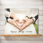 Póster Foto personalizada para sempre<br><div class="desc">Personalize este item com sua própria foto de casamento, data de casamento e uma bela fonte de script preto que lê "Forever & Always". Trendy e moderno parecem simples e clássicos, esta design faz um noivado, chá de panela ou presente de casamento adorável. Qualquer noiva e noiva adoraria receber esta...</div>