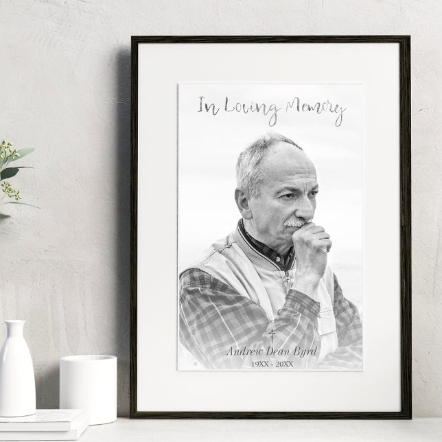 Poster Foto Personalizada Preto e Branco para Serviço Fun (Criador carregado)