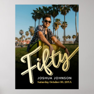 Poster Foto preta de 50 anos