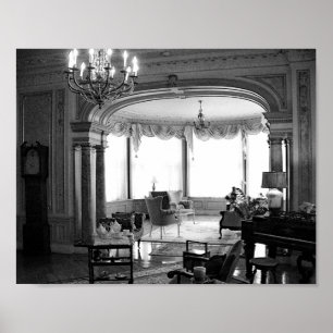 Poster Foto Preta E Branca De Móveis Antigos