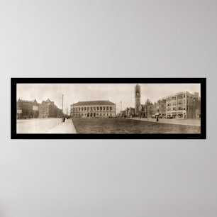 Póster Foto quadrada 1910 de Copley Boston