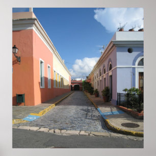 Poster Foto quadro Puerto Rico velha de San Juan