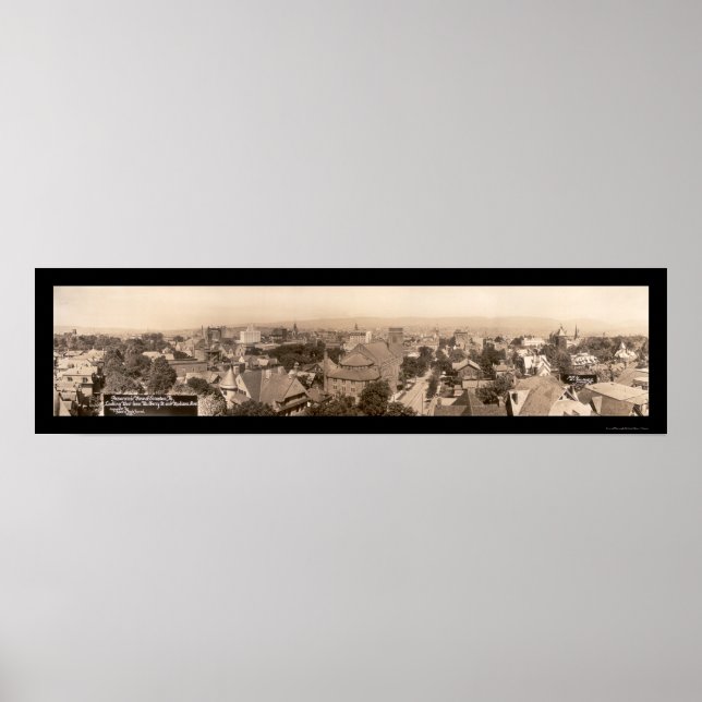 Póster Foto Scranton Pensilvânia 1916 (Frente)