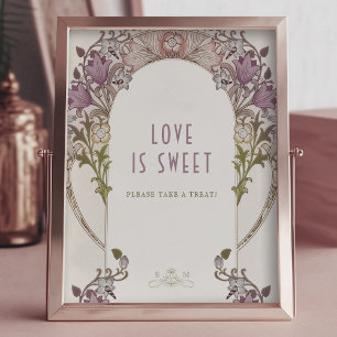 Poster Foto: Símbolo Guestbook William Morris Lavanda