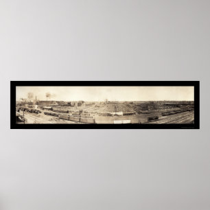 Póster Foto sul 1908 de Omaha dos Stockyards