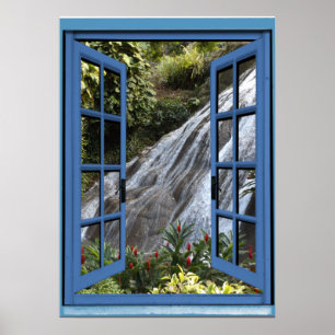 Poster Foto Trompe da cachoeira - l ' janela falsificada