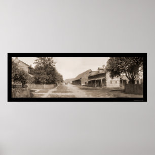 Póster Foto velha 1905 da rua de Zoar OH