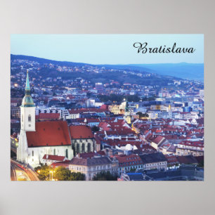 Poster Foto Viagem da cidade de Bratislava Eslováquia