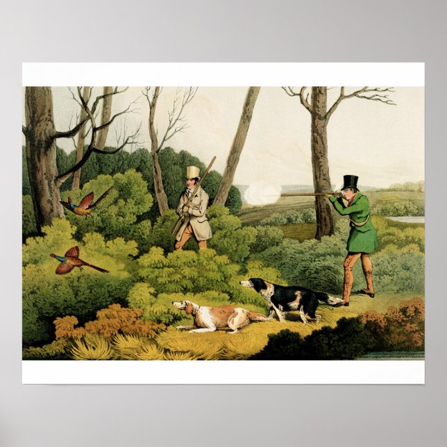 Póster "Fotografação de faisão", pub. de Thomas McLean, 1 (Frente)