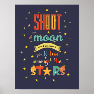 Póster Fotografar para a Lua