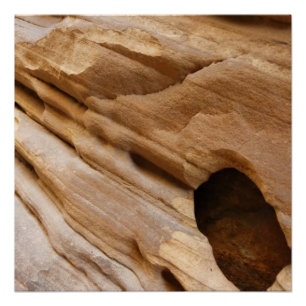 Póster Fotografia Abstrata da Parede do Zion Canyon I