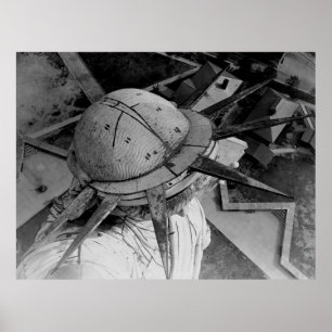 Poster Fotografia aérea da estátua da liberdade (1920)