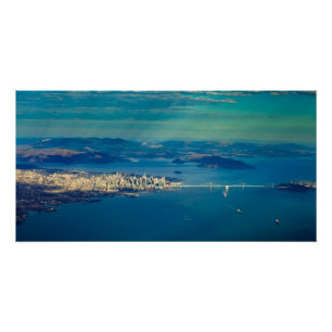 Póster Fotografia aérea do San Francisco Bay