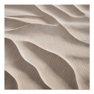 Póster Fotografia Areia de Praia bege Suave Neutro