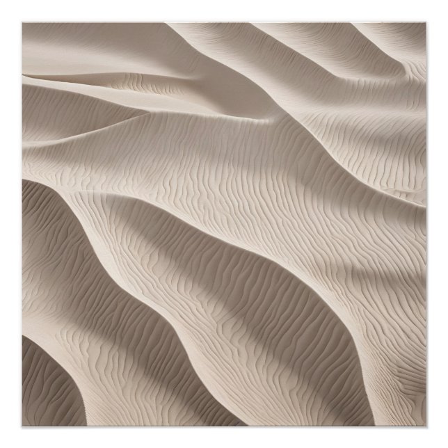 Póster Fotografia Areia de Praia bege Suave Neutro (Frente)