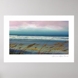 Póster Fotografia bonita da praia e do oceano pelo srf