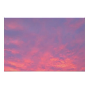 Póster Fotografia Céu Rosa