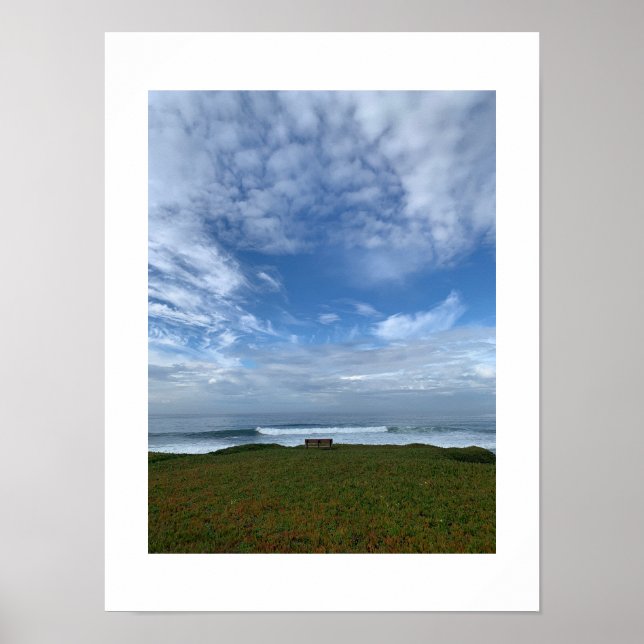 Poster Fotografia Colorido da Califórnia em Baixo Único (Frente)