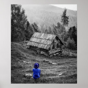 Poster Fotografia criativa em preto e branco