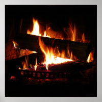 Fotografia da cena de inverno quente em lareira