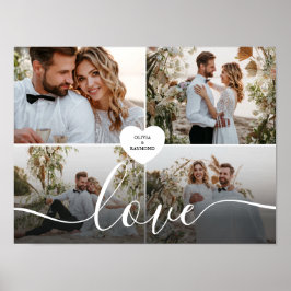 Poster Fotografia da Collagem de Amor design