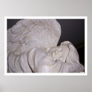 Póster Fotografia da Estátua do Anjo Adormecido