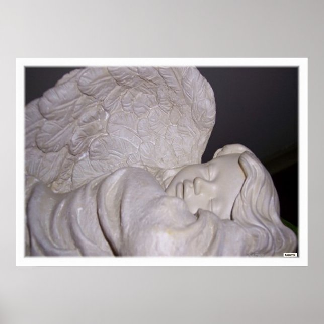 Póster Fotografia da Estátua do Anjo Adormecido (Frente)