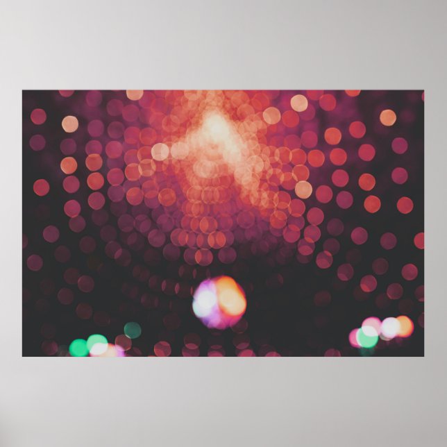 Poster Fotografia da luz do Bokeh (Frente)