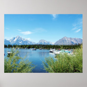 Póster Fotografia da paisagem do Grand Teton National Par