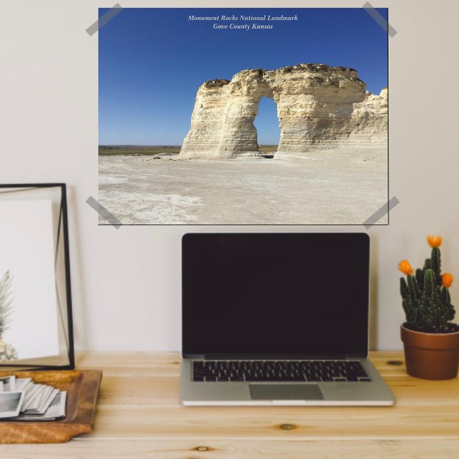 Póster Fotografia da Paisagem Monument Rocks Kansas (Criador carregado)