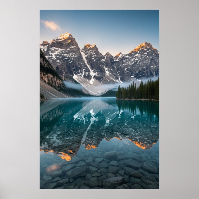 Poster Fotografia da paisagem serene Nature (Frente)