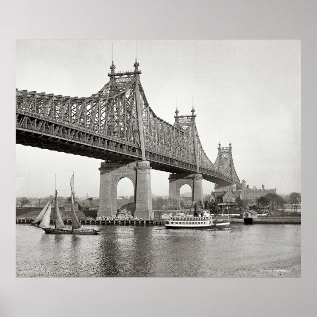 Póster Fotografia da ponte Queensboro NYC (Frente)
