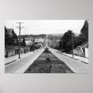 Poster Fotografia da vista da cidade de North Bend, Orego