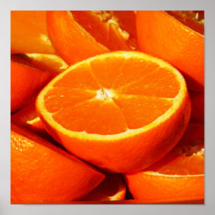 Póster Fotografia das laranjas