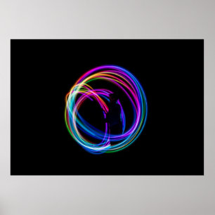 Poster Fotografia das luzes no tempo