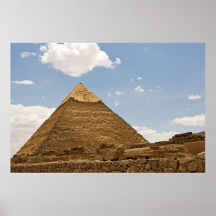 Poster Fotografia das Pirâmides de Gizé