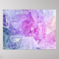 Fotografia de Arte Mineral Colorida Boho Crystal