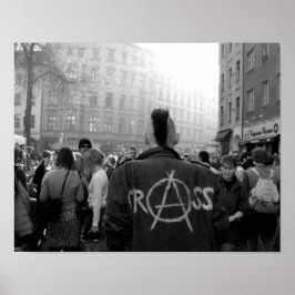 Poster Fotografia de Belas Artes B & W Berlin Punk