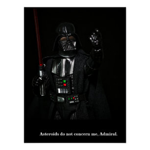 Póster Fotografia de brinquedo design de citação de ficçã