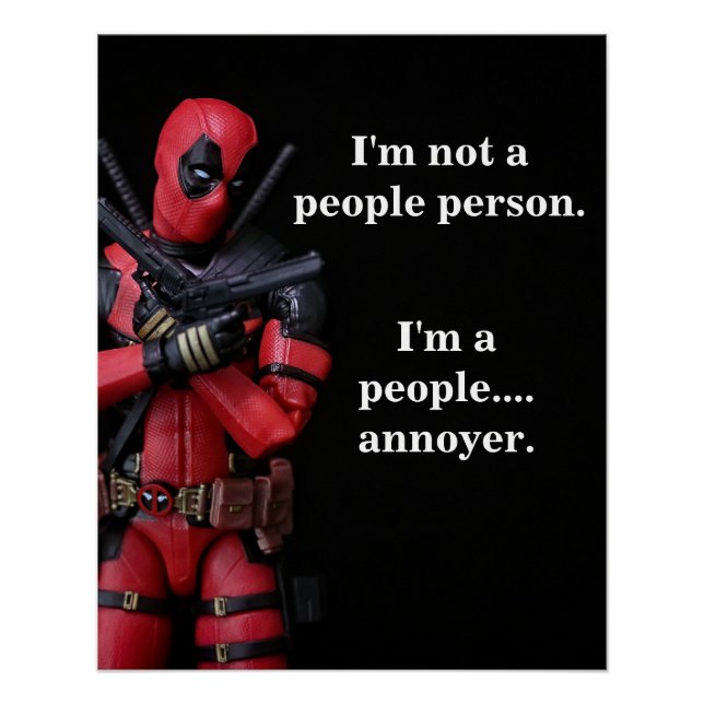 Póster Fotografia de Brinquedo Engraçado Anti-Herói (Frente)