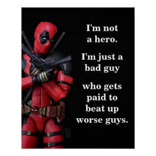 Póster Fotografia de Brinquedo Engraçado Anti-Herói