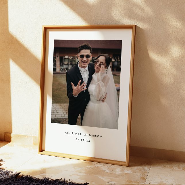 Poster Fotografia de Casamento Minimalista Personalizada  (Criador carregado)