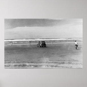 Póster Fotografia de cena da praia do Oceano Pacífico