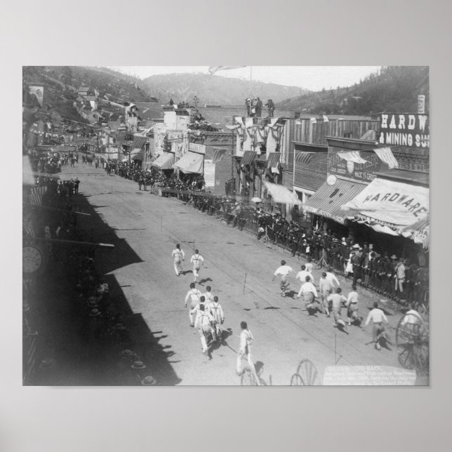 Poster Fotografia de Corrida de Mangueira de Hub e Hub (Frente)